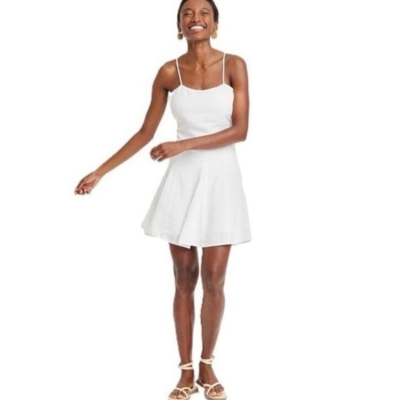 A New Day Women's Beach Bungalow Linen Mini Dress small nwt - Picture 1 of 2